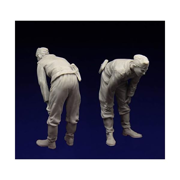XINGCHANG Harzfiguren im Maßstab 1:35 Modellbausatz Panzer Crew, Kursk 1943 1 Figuren GK165 Unmontiert unbemalt – Bild 4