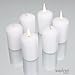 Inspired Candles 15 Hour Natural Soy Wax and Paraffin Wax Unscented Smokeless Votive Candles, White, Set of 36
