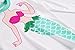 Little Pajamas Mermaid Sleepwear 100% Cotton Long Toddler Girls Pjs Clothes Kids Shirts Size 6 White