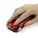 CHUYI Cool Sports 3D Car Shaped Wireless Optical Office Mouse 1600DPI 3 Button for Computer Laptop (Red- 1 Pack)