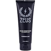 ZEUS Beard Conditioner Wash, Cleansing & Moisturizing Beard Wash with Green Tea & Natural Ingredients to Soften Facial Hair (Made in USA) Verbena Lime