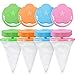 8 Pieces Household Washing Machine Lint Catcher, Washing Machine Lint Traps, Household Reusable Washing Machine Floating Lint Mesh Bag Hair Filter Net Pouch (Blue, Pink, Green, Orange)