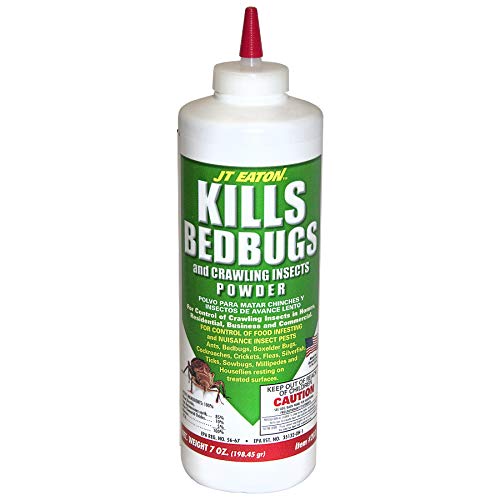 JT Eaton 203 Bedbug and Crawling Insect Powder with Diatomaceous Earth, 7-Ounce bottle