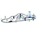 Fun-Here Race Cars Track Set Toy City Highway Living Flexible Slot Car Mega Tracks Length 12 feet Musical Bridge Boys Girls Gift