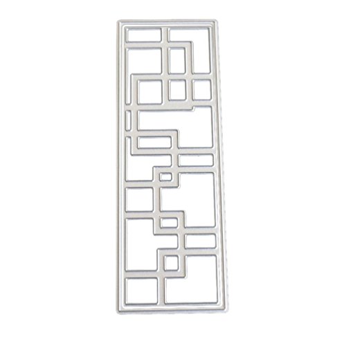 Vanvler Die Cuts for Card Making Scrapbooking Diy Metal Stencils Album Craft (F Abstract geometry) - Thumbnail 2
