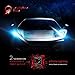 LIGHTENING DARK 10000 Lumens H7 LED Headlight Bulbs,CREE Chips Conversion Kit,6000K Cool White - 360°Adjustable Beam Pattern