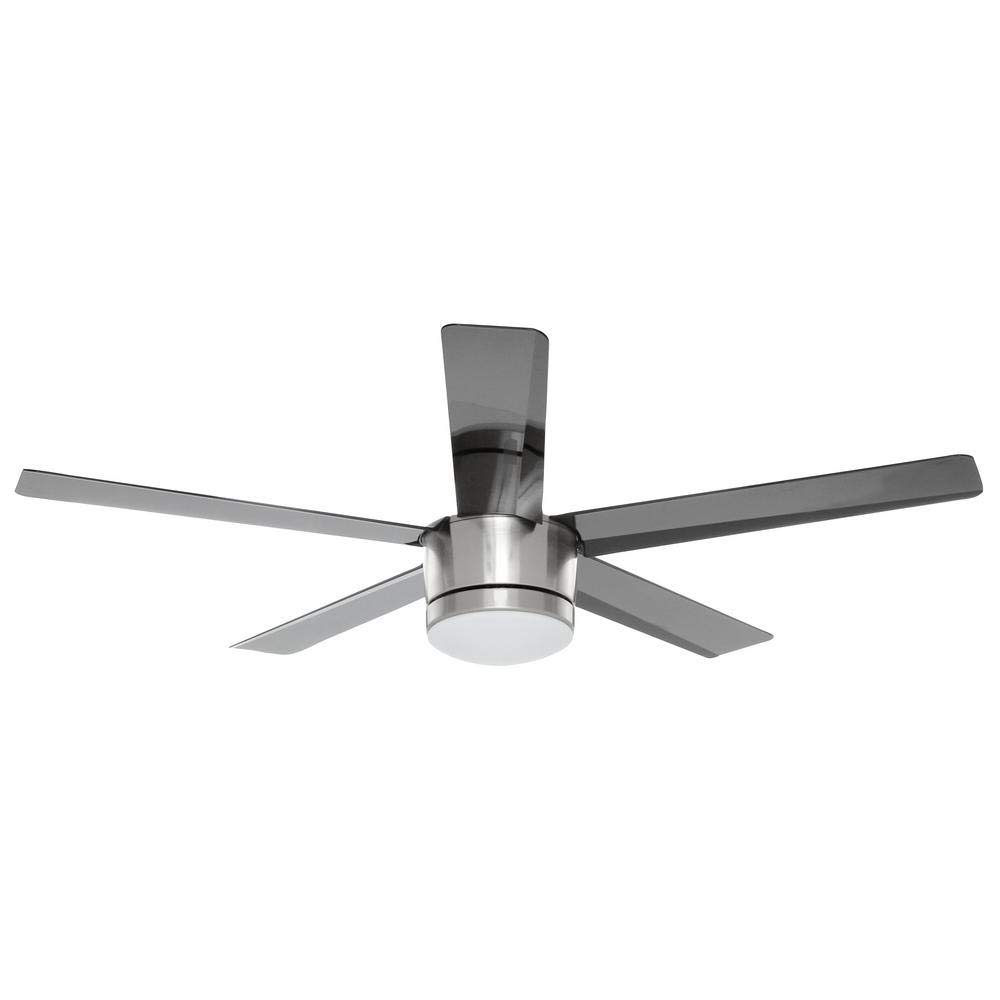 Photo 1 of Home Decorators Collection SW1422BN Merwry 52 in. LED Brushed Nickel Ceiling Fan