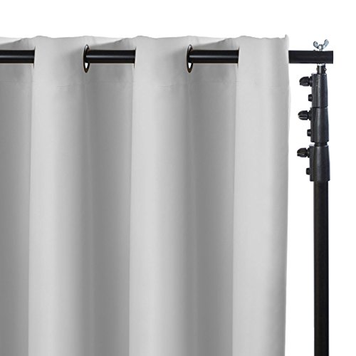 RoomDividersNow Premium Heavyweight Freestanding Room Divider Kit - Small B, 9ft Tall x 7ft - 12ft 6in Wide (Natural White)