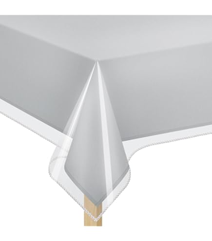 Dependable Industries Tischdeckenschutz Aus Kunststoff – Transparent, 152x229 Cm, Wasserabweisend