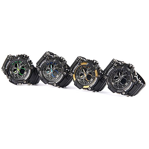 MODIWEN Mens Digital Watch Fashion Analogue Military Waterproof Sports Watches Alarm Date Chronograph Luminous Wrist Watch For Men