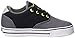 Heelys Launch Canvas Sneaker , Charcoal/Black/Lime, 5 M US Big Kid