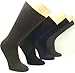 Women's Rayon from Bamboo 3PK Crew Socks (5-9 Shoe) (Black)
