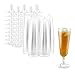 50 Plastic Champagne Flutes | 5.5 oz. Clear Hard Disposable Party & Wedding Cups | Premium Heavy Duty Fancy Champagne Flute (50-Pack) by Bloomingoods