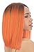 [Lace Front Wig] Magic Lace Natural Curved Part Wig Synthetic Full Wig - MLC203 (DYX/TANGERINE)