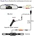 LeeKooLuu Reverse/Rear View Camera and Mirror Monitor Kit Only Wire Single Power Rear View/Full time View Optional for Car Truck with 7 LED Night Vision Waterproof Grid Lines