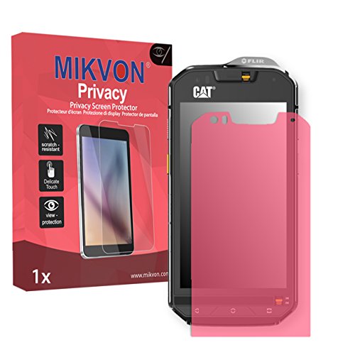 Mikvon Privacy Screen Film for Privacy protection pink for Cat S60 - PREMIUM QUALITY