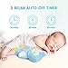 BEREST Baby Sleep Soother Sleepy Owl, Womb's Heartbeat Lullabies & Shusher White Noise Machine, Auto-Off Timer and Nursery Decor Night Light Projector, Portable Baby Shower Gift for Newborns and Up