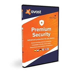 Avast Premium Security for Windows 2023 ,1 PC ,1 Year, Box
