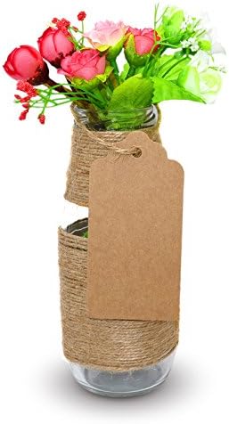jijAcraft 200PCS Brown Gift Tags - Large Kraft Paper Tags, 10x5cm, with String for Christmas & Wedding Favours - Image 5