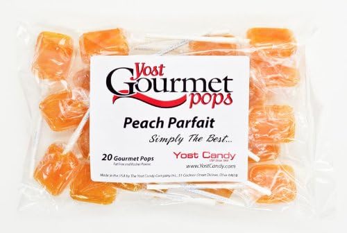 Yost Gourmet Pops, 20 Count Bag - Peach Parfait