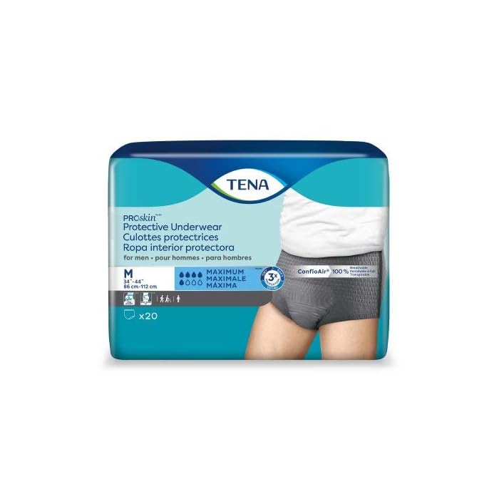 TENA Proskin Maximum Absorbency Incontinence Underwear for Men