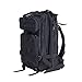 Pinty 600D Black Tactical Military Backpack Assault MOLLE Pack Combat Camping Bag 20-25L