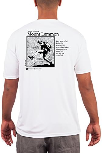 American Backcountry Men's Great Trails of Mount Lemmon UPF 50+ Short Sleeve T-shirt XXX-Large White