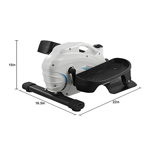 ONETWOFIT-Seated-Under-Desk-Elliptical-Machine-for-Home-Workout-Compact-Mini-Exerciser-wAdjustable-Resistance-LCD-OT194