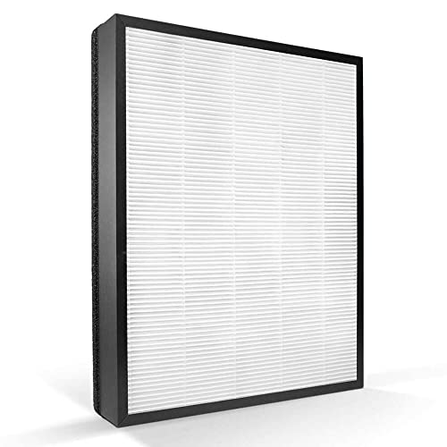 Philips Qualita Aria FY3433/10 Filtro Hepa Nanoprotect, Compatibile con Purificatore dAria Philips AC3256, Nero/Bianco