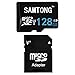 SAMTONG 128GB Micro SD SDXC TF Memory Card High Speed Class 10 With Micro SD Adapter (128GB, Black)