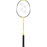 YONEX NANOFLARE 1000 Play Badminton Racquet|4U 5G|Lightning Yellow|Smash Speed|Medium Stiff|AERO Frame|Explosive Sonic Flare System|Head Light| Developed by Japan