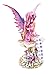Ebros Amy Brown Gothic Manga Magenta Inverted Mushroom Ebony Fairy Sculpture Figurine Whimsical Wild Forest Toadstool Kingdom FAE Magic Fairy Garden Statue