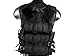 MetalTac Airsoft Cross Draw Tactical Vest with 9 Pockets and Pistol Holster