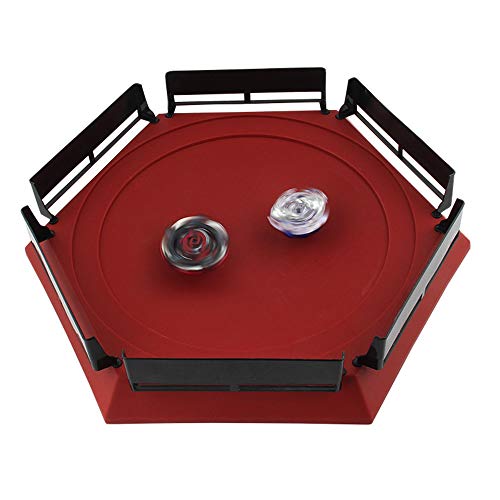 Kanzd Burst Gyro Arena Disk Exciting Duel Spinning Top Beyblades Launcher Stadium (Red)