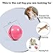 YOFUN Smart Interactive Cat Toy - Upgraded 360 Degree Self Rotating Ball, USB Rechargeable Pet Toy, Build-in Spinning Led Light, Stimulate Hunting Instinct for Your Kitty (Pink)