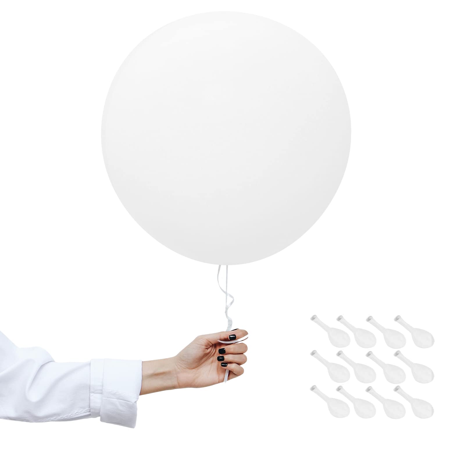 18 inch White Balloons Macaron Latex Balloon,12Pcs Large Balloons Decoration Union Jack British Party Helium Balloon Thick.Balloons for Victory Day,Wedding,Christmas,Grand Openings Union Jack Party