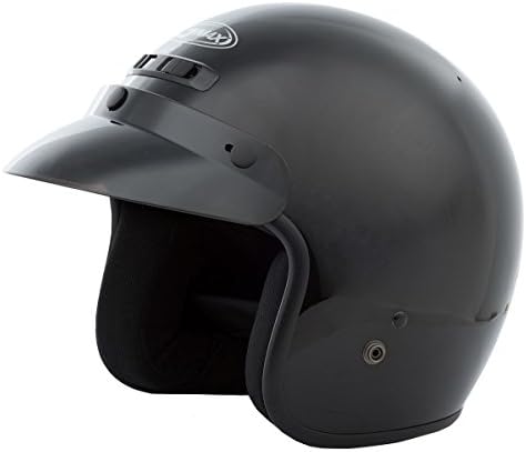 GMax GM2 Glossy Black Open Face Helmet - X-Large