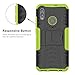 Honor 10 Lite/P Smart 2019 case,LiuShan Shockproof Heavy Duty Combo Hybrid Rugged Dual Layer Grip with Kickstand for Huawei Honor 10 Lite/P Smart 2019 Smartphone (Not fit P Smart 2018),Green