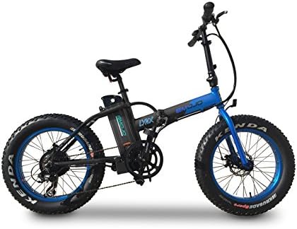 Emojo Lynx Folding Electric Bicycle 500W 36V or 48V E-Bike 20 X 4.0 Fat Tire Bike Beach Cruiser Foldable E-Bike for Burning Man