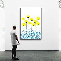 Framed Canvas Wall Art Beautiful Leaves Canvas Prints Home Artwork Decoration for Living Room,Bedroom - 16x24 inches