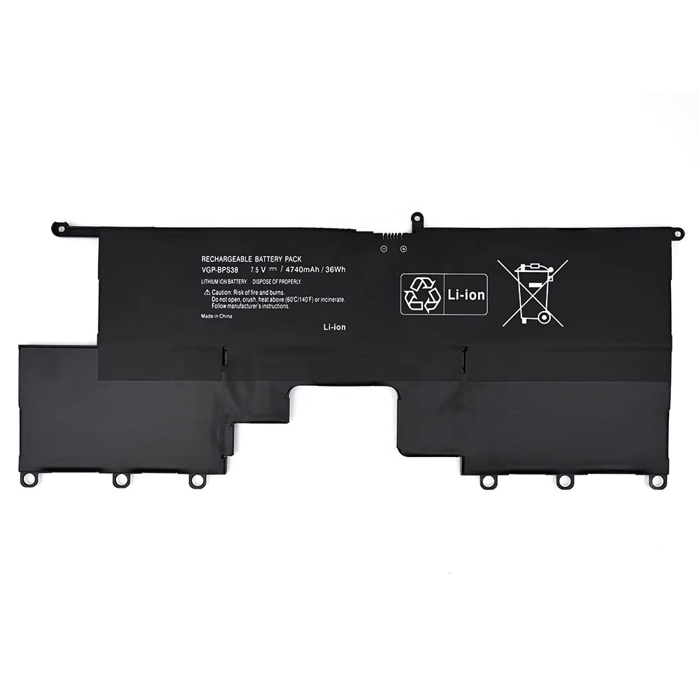 7XINbox 4740mAh 7.5V VGP-BPS38 Laptop Battery compatible with Sony PRO11 PRO13 P132200C P11226SCBI P13227SC P13226SC P132200C SVP13218SC SVP13217SC