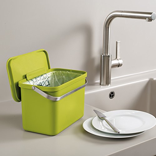 Joseph Joseph Intelligent Waste Totem Kitchen Trash Can and Recycle Unit with Compost Bin, 16