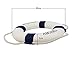 OliaDesign Welcome Aboard Cloth Life Ring Accent Nautical Decor, 13.5