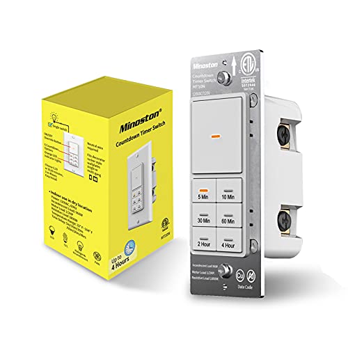 Countdown Timer Switch with Manual Override, Push Button 5103060 Min