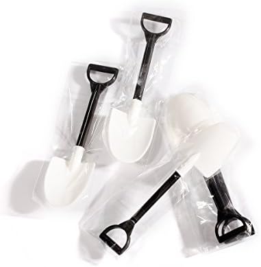 100pcs/lot Disposable Plastic Coffee Spoon Pastry Shovel Icecream Scoop Pudding Cake Butter Spade Spatula
