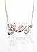 Slay Necklace with CZ stones and Gift Box (Rose Gold Tone) (Slay Necklace - Rose Gold)