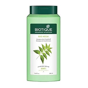 Biotique FRESH Neem Anti Dandruff Shampoo and Conditioner, 340ml
