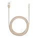 [Apple MFi Certified] EnGive Nylon Braided 8Pin 6.6Ft/2M Lightning to USB Data Sync Charger Cable for iPhone 6s/6/5s, iPad Pro/Air/Mini, iPod 5/6th gen, iPod Nano 7th gen, iOS 9 Compatible (Gold)