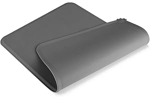 NPET Silicone Waterproof Dog Pet Cat Feeding Mat Grey