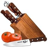 Victorinox Swiss Army Cutlery Rosewood Knife Block Set, 7-Piece